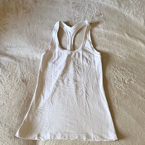 Lululemon Athletica White Tank Top